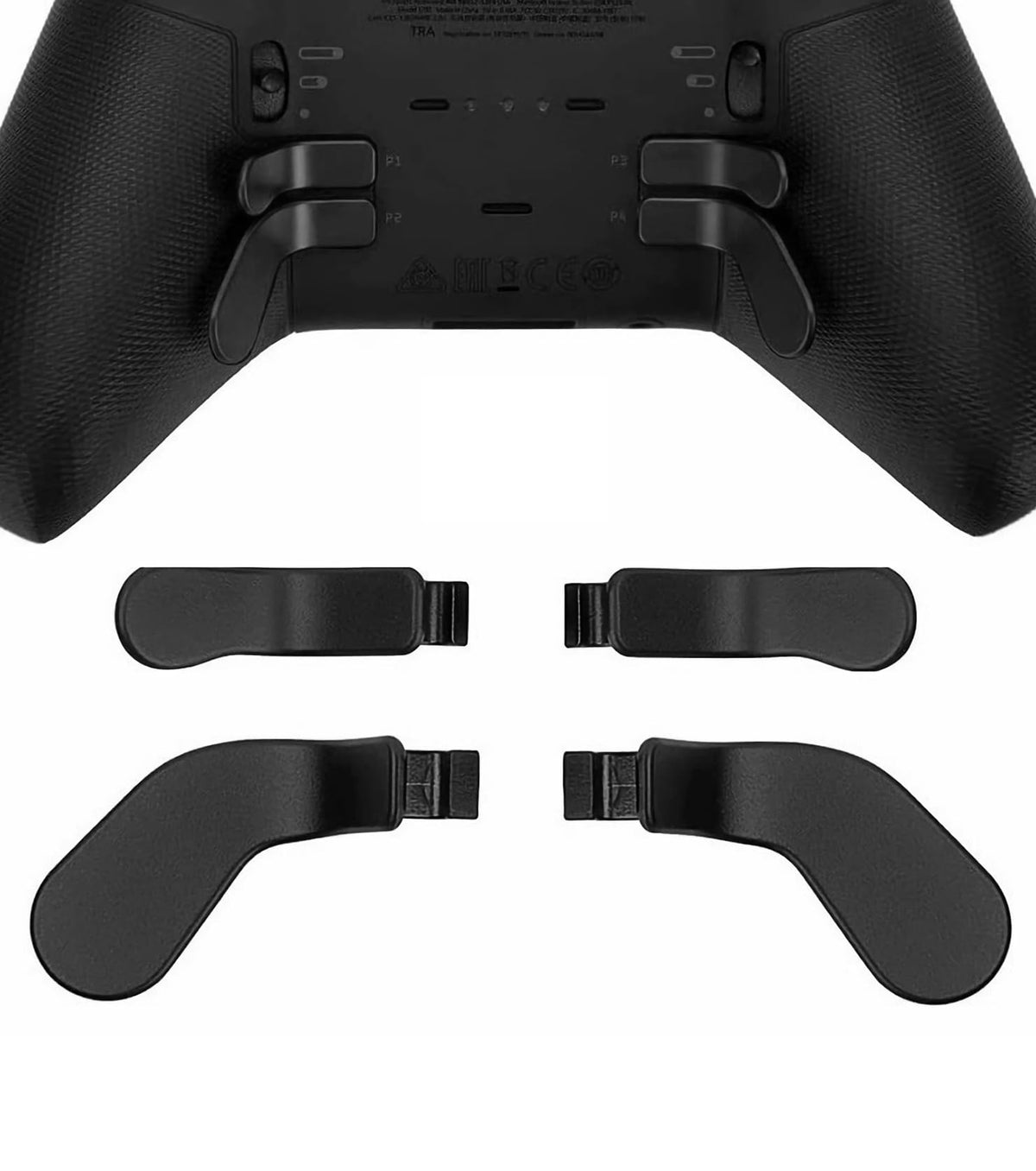 Ceozon Replacement Back Paddles 4 pcs Metal Stainless Steel control button Locks for Xbox One fine design Controller Series 2 Xbox One fine design Back Buttons Accessories (Black)
