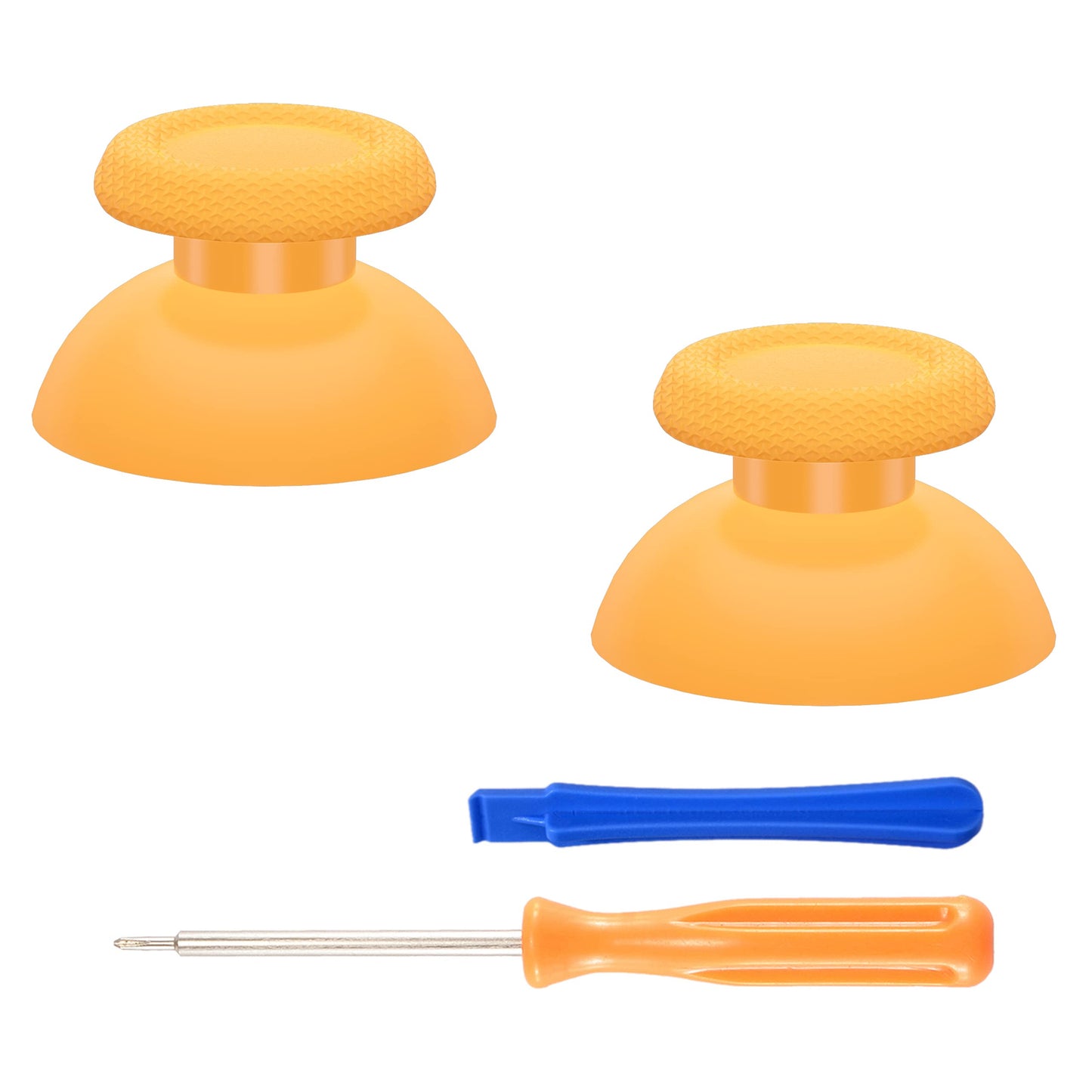 eXtremeRate Caution Yellow Replacement Thumbsticks for PS5 Controller Custom Analog Stick Joystick for PS4 Controller Universal