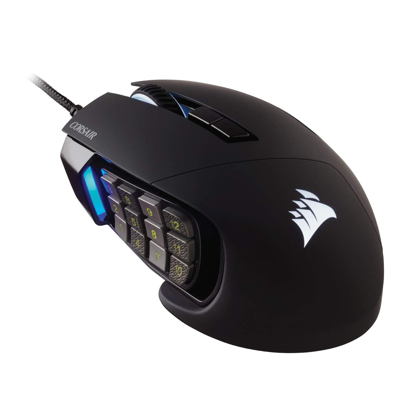 corsair ScIMITAR RgB ELITE gaming Mouse For MOBA MMO - 18 000 DPI - 17 Progammable Buttons - icUE compatible - Black