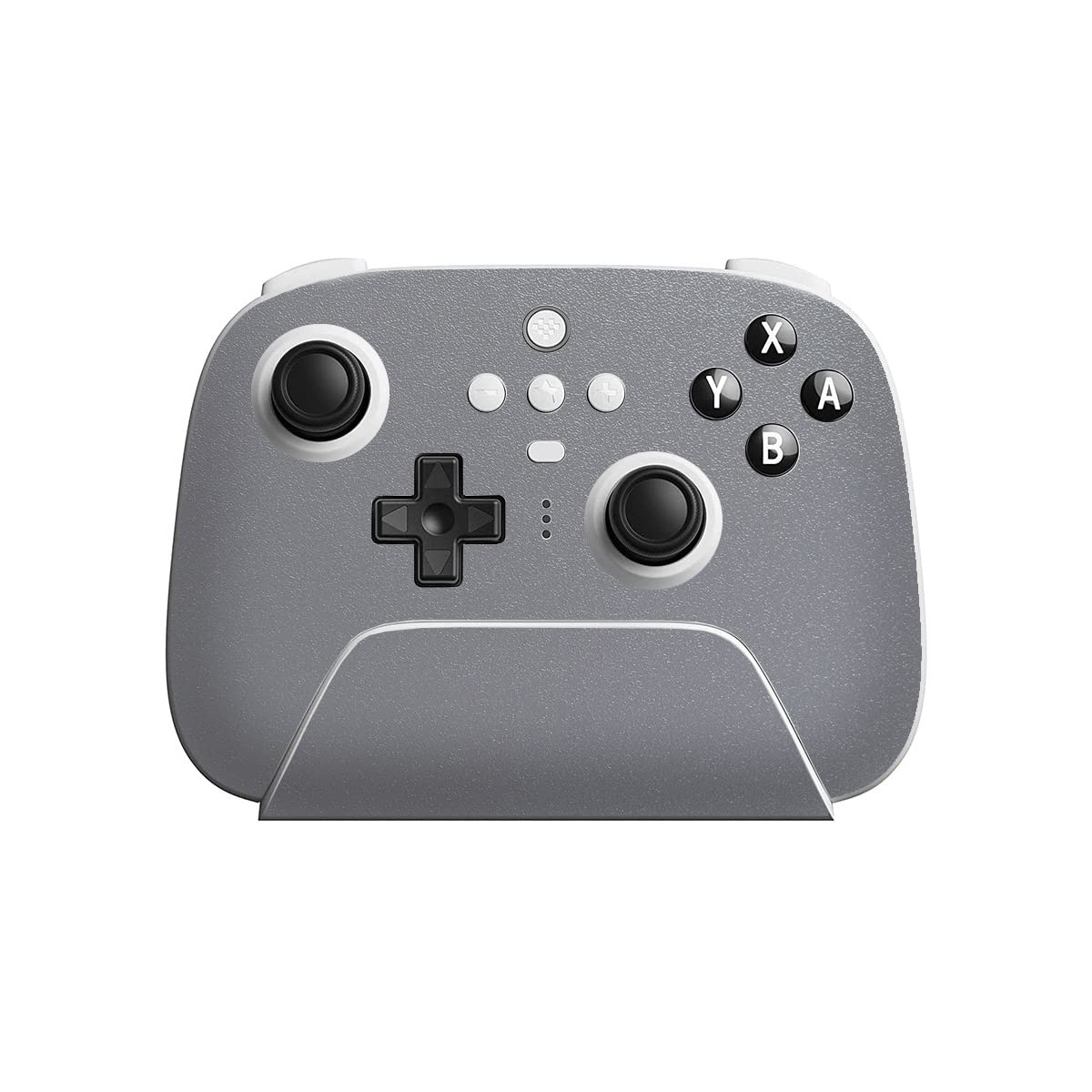 SopiGuard Sticker Skin for 8Bitdo Ultimate Wireless Controller Front and Buttons (Rugged Bedrock Grey)