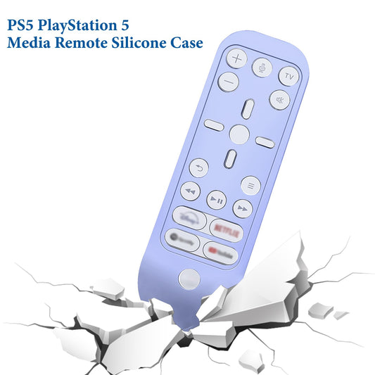 GEEKRIA Remote Control Cover for PS5 - Shock-Absorbing Silicone Skin Sleeve, Full Body Protection, Blue