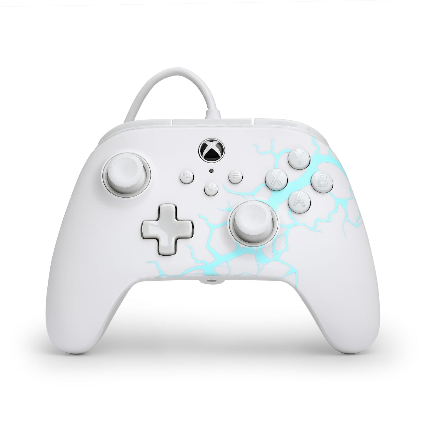 PowerA Advantage Wired Controller for Xbox Series X|S - Arctic Ice gamepad hall effect thumbsticks gaming controller USB-C Works with Xbox One Officially Licensed