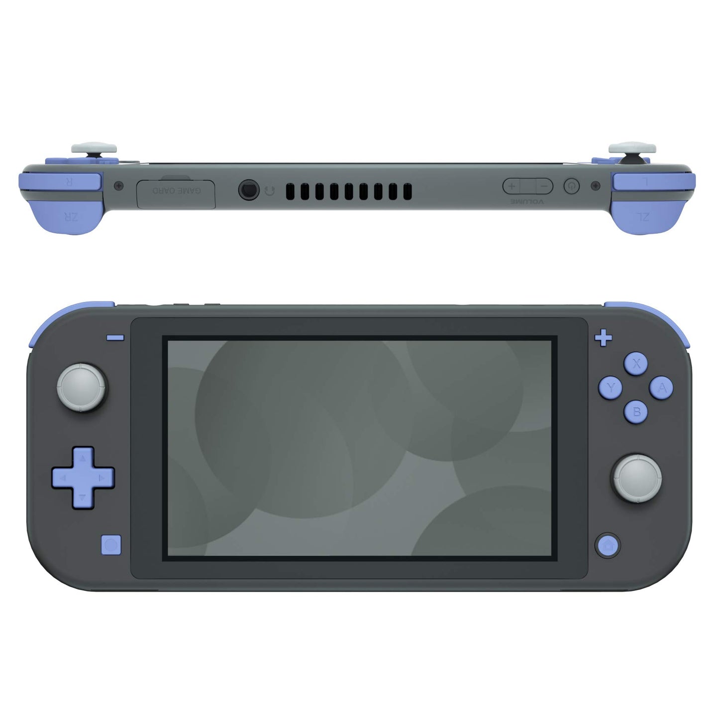 eXtremeRate Light Violet Replacement ABXY Home Capture Plus Minus Keys Dpad L R ZL ZR Trigger for Nintendo Switch Lite Full Set Buttons Repair Kits with Tools for Nintendo Switch Lite