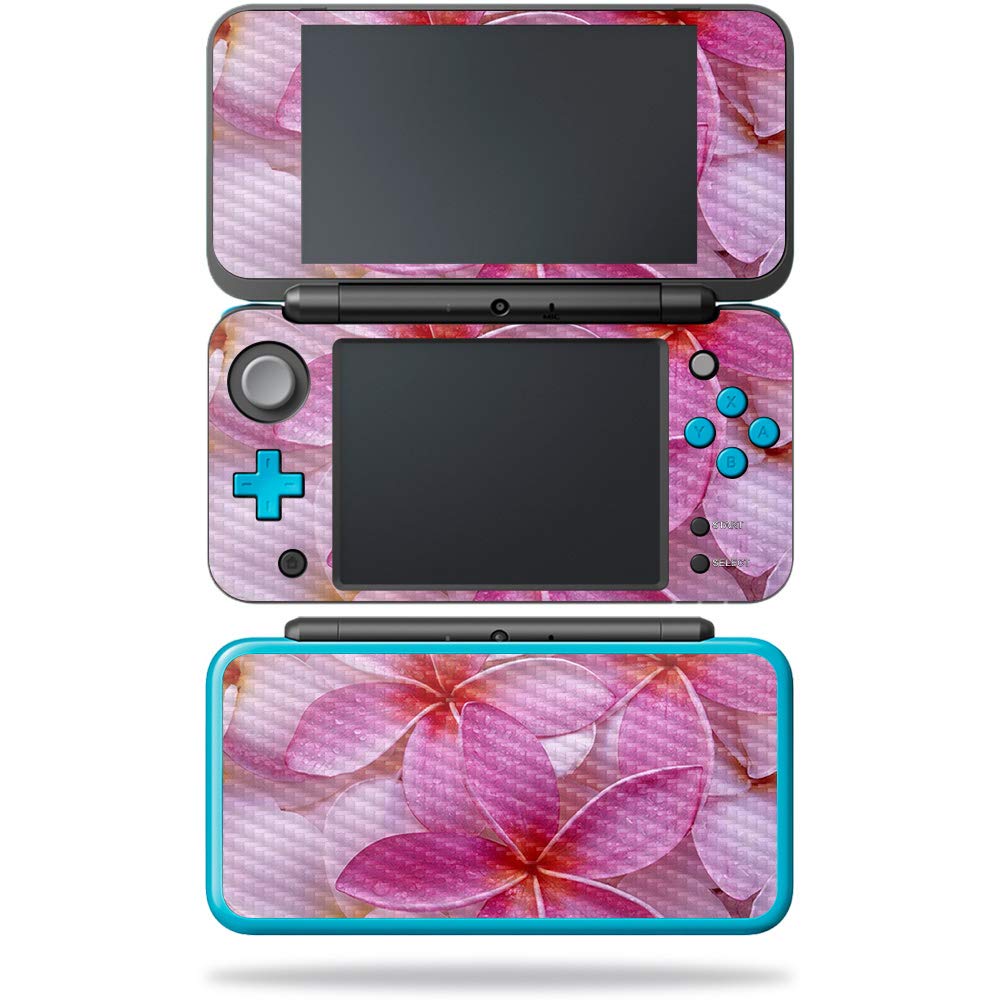 MightySkins Carbon Fiber Skin for Nintendo New 2DS XL - Last Apple Tree | Protective Durable Textured Carbon Fiber Finish | Easy to Apply Remove and Change Styles | Made in The USA Flowers