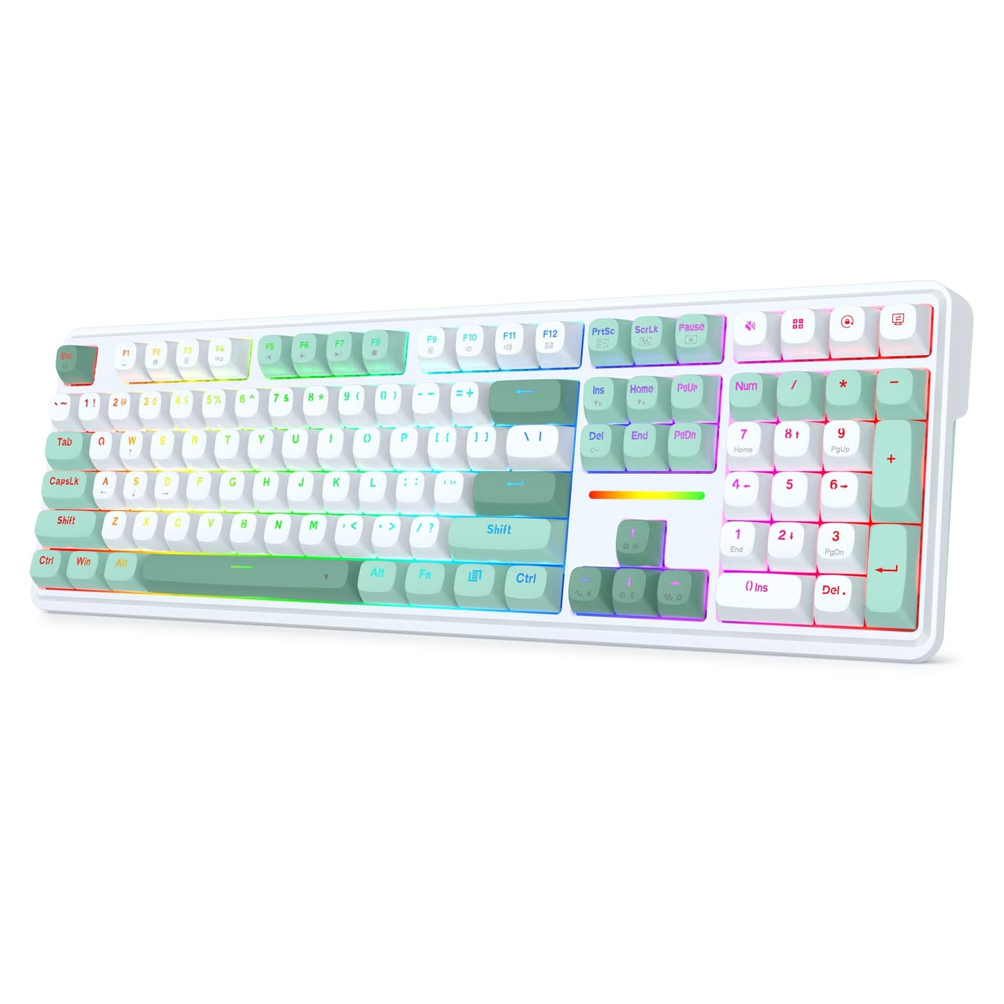 Redragon K745 HE Rapid Trigger Gaming Keyboard 8K Wired Mechanical Keyboard w/Next-Gen UltraMag 100% POM Silky Magnetic Switch Dual-Module Floating Patent Structure Design 5-Layer Noise Dampening