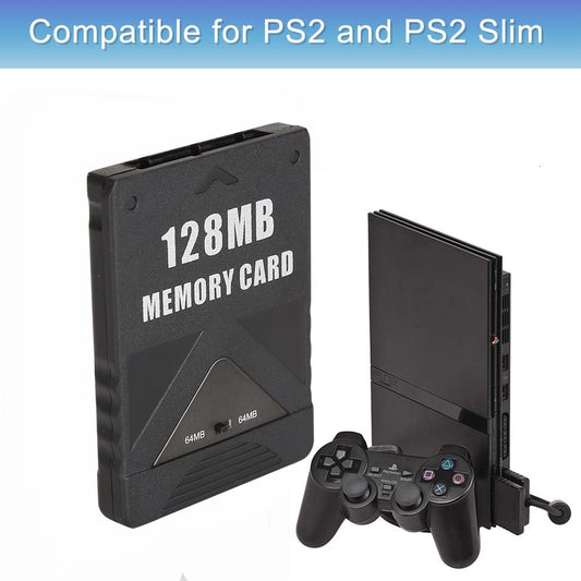 Trenro PS2 Memory Card 128MB - High Capacity Storage for PlayStation 2 Gaming
