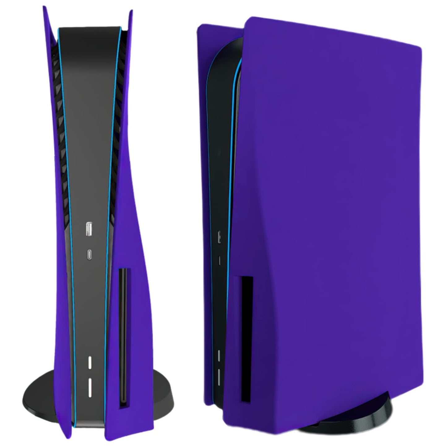 Face Plate Cover Shell for PS5 Disc Edition Console Faceplates Accessories Compatible with Playstation 5 Protective Replacement Panels (Galactic Purple)