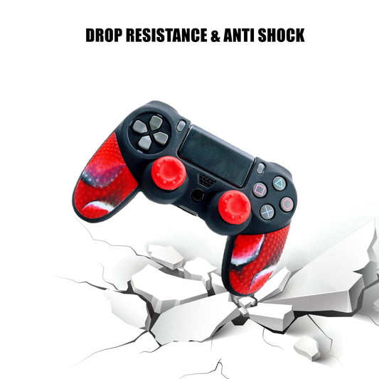 Oiokew Silicone Skin Cover for PS4 Controller - Anti-Slip Shell with 10 Joystick Grips - PS4 Controller #7