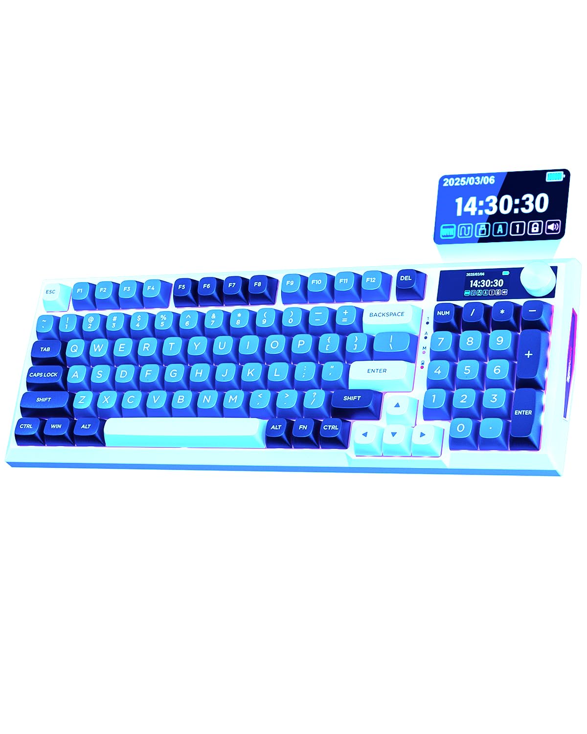 Redragon K552-R KUMARA Mechanical Gaming Keyboard - RGB Backlit, White LED, Durable ABS Material