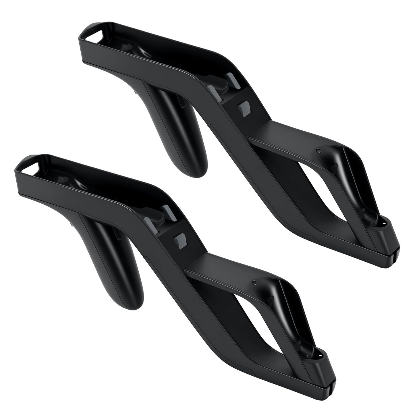 EuroBird Shooting Game Wii u Zapper tool Grip-suitable for Nintendo Wii Nunchuk Wireless Remote Controller (Black Set of 2) & Nintendo Hunting toy blaster for Wii Accessories
