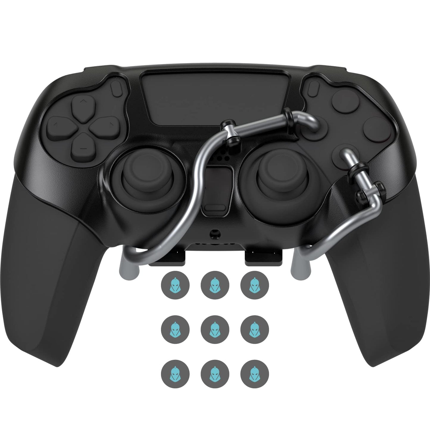 EXknight Leverback V2 Paddles Attachment Back Buttons Adapter for PS5 Controller | Fit with Thumb Grips (Black)