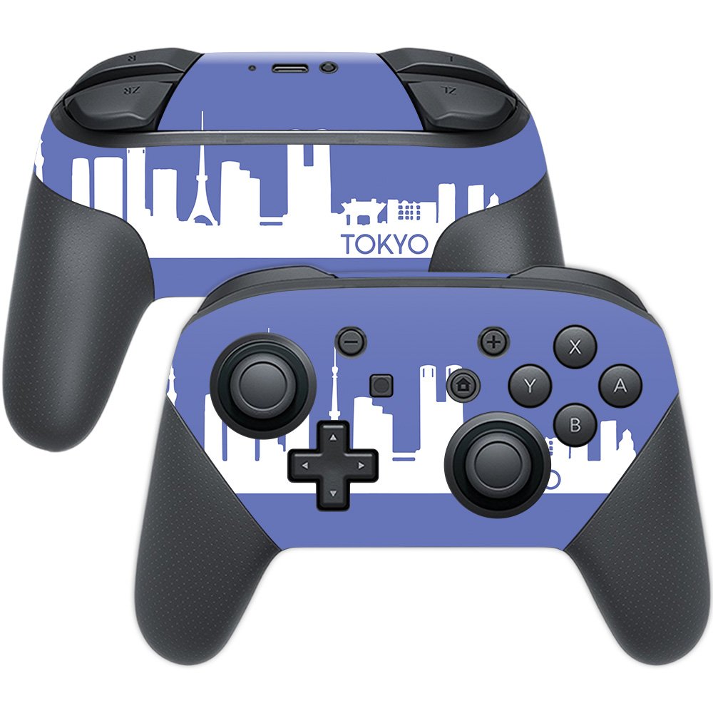 MightySkins Skin Compatible with Nintendo Switch Pro Controller - Tokyo | Protective, Durable, and Unique Vinyl Decal wrap Cover