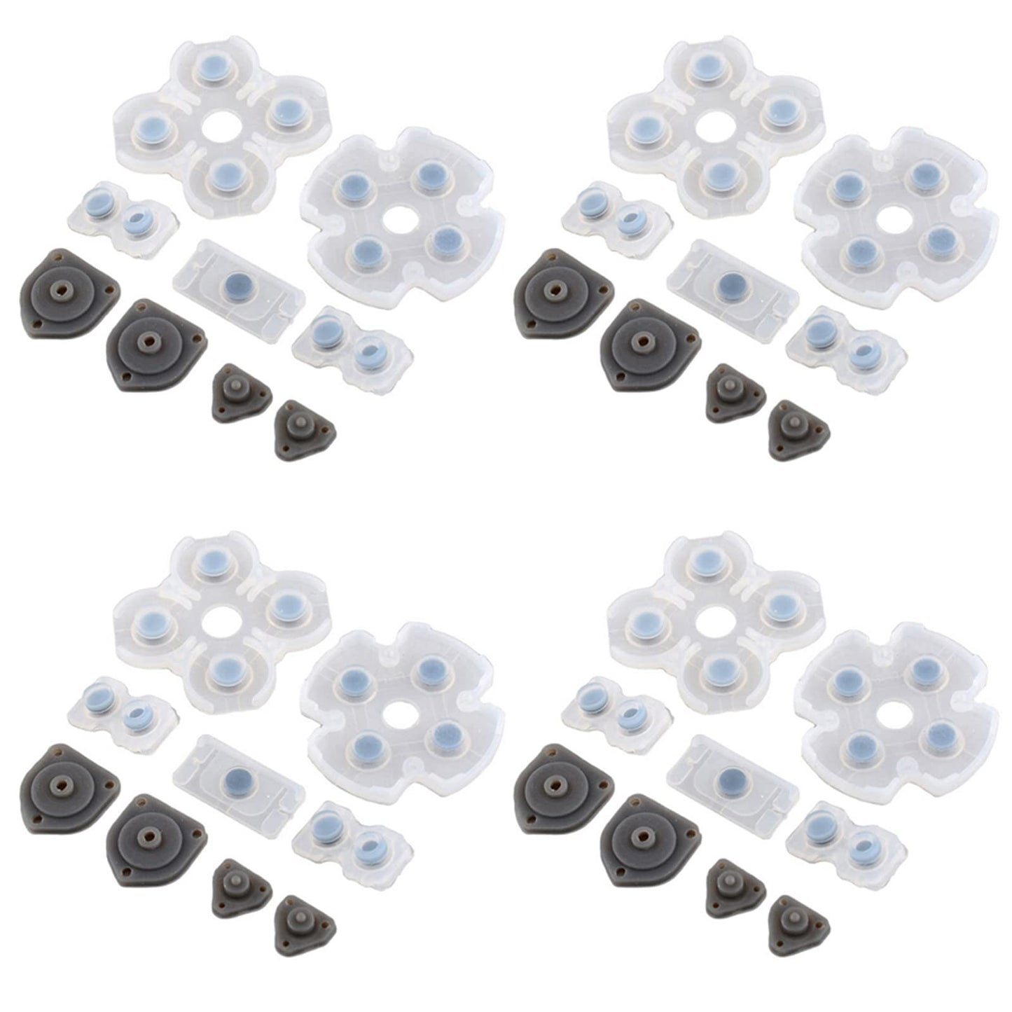 Onyehn 4 Set Silicone Conductive Rubber Pad Keypads for Sony PlayStation 4 PS4 Controller for Dualshock 4 Buttons Repair Replacement Part