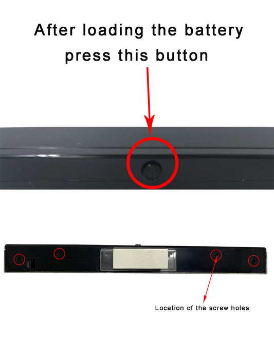 Tuboopy Wireless Wii Sensor Bar - Infrared Motion Sensor for Wii/Wii U/PC - Black