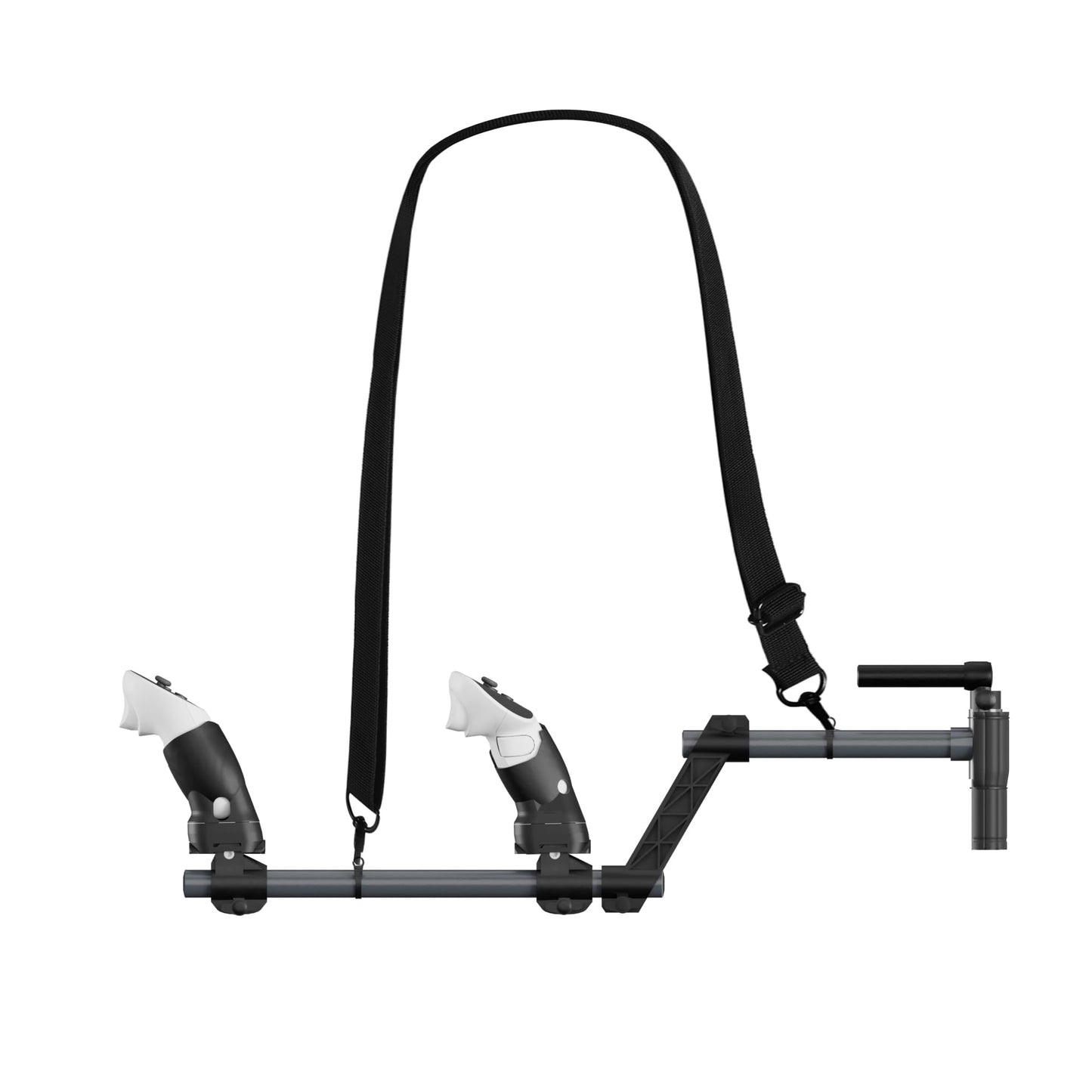 Gun Stock for Meta Quest 3 Compatible with VR Meta Quest 3s Controller Grips for Enhance Stability and Control Magnetic Stock Rifle Adapter (Black)