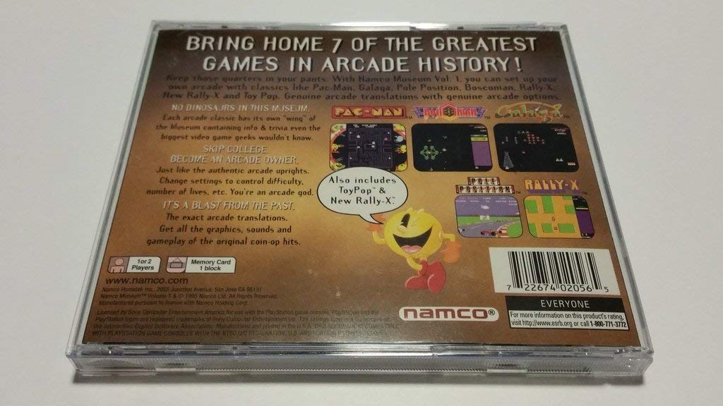 Sony Namco Museum Vol. 1 for PlayStation - Renewed Classic Gaming Collection