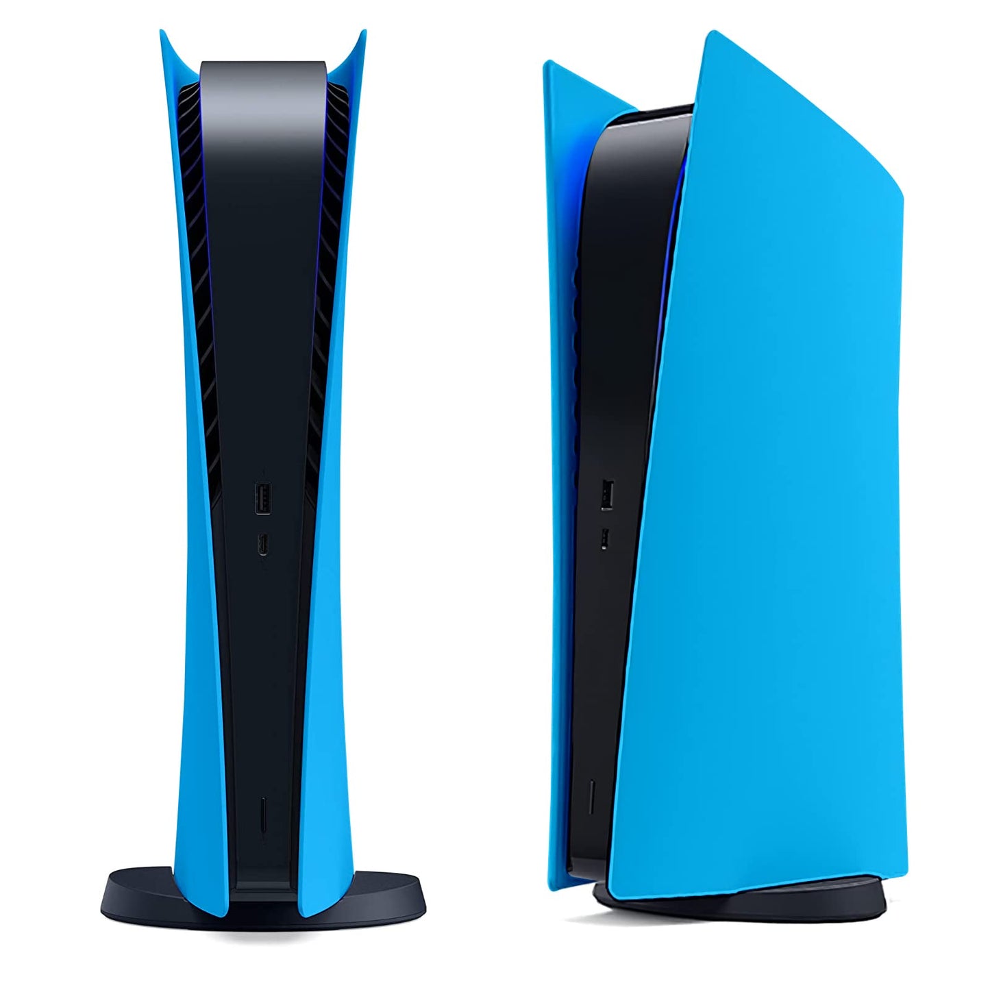 Digital Edition Face Plates Cover Skins Shell Panels for PS5 Console Accessories for PlayStation 5 Protective Replacement Faceplates (Starlight Blue)