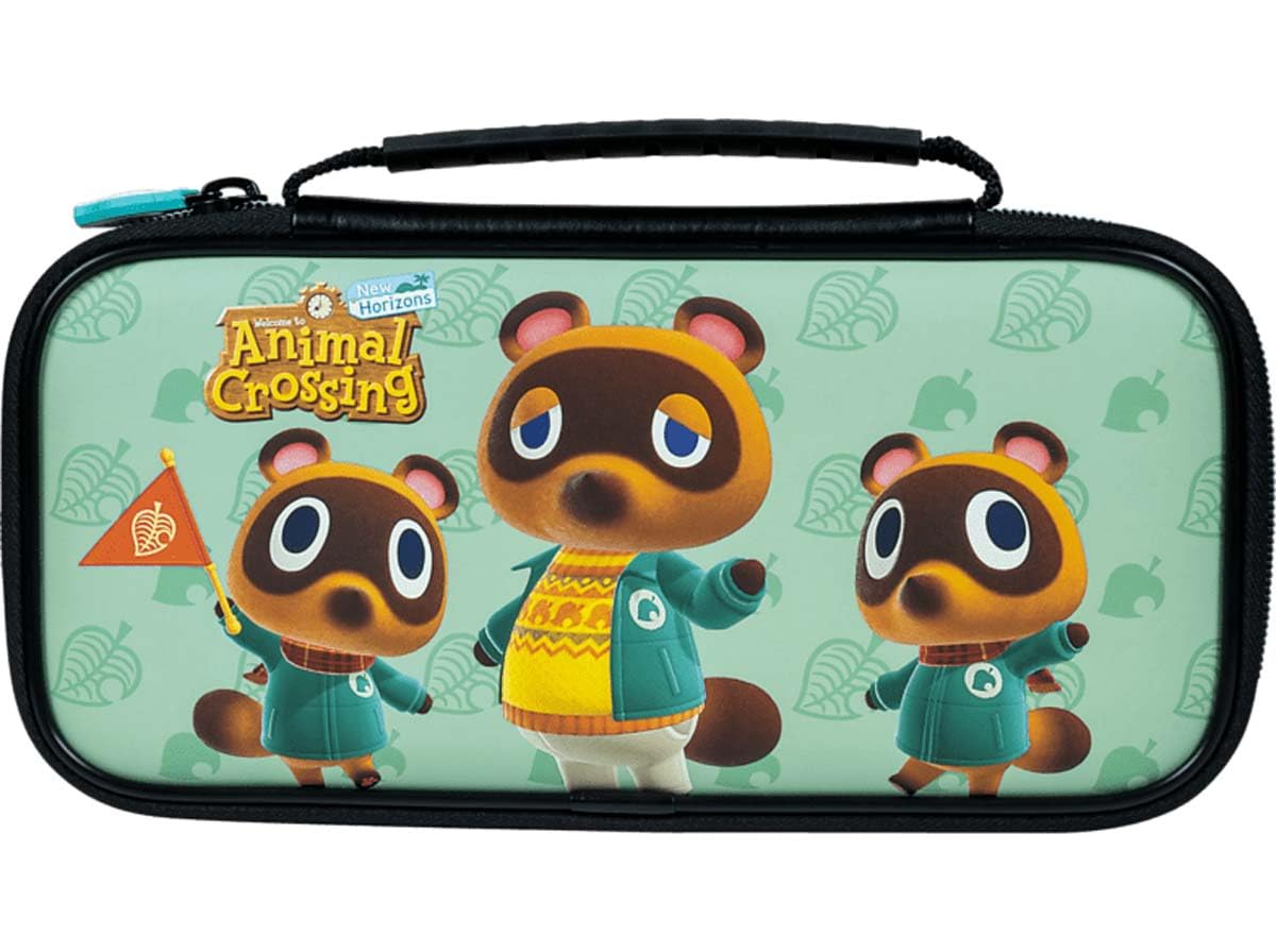 Nintendo Game Traveler RDS Case for Switch OLED & Animal Crossing - Adjustable Stand, Vinyl Material, Model NNS34AC