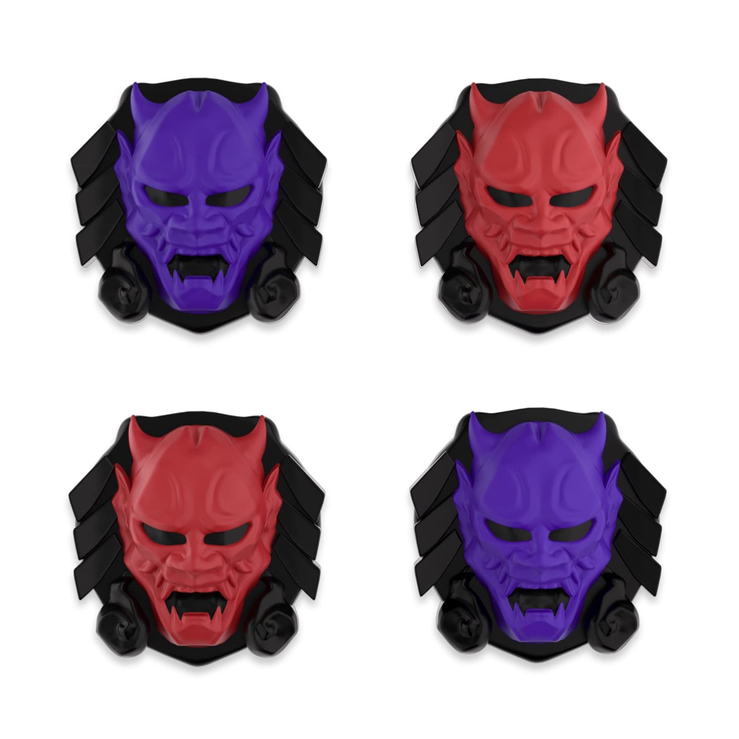 PlayVital Halloween Joystick Caps for Nintendo Switch Thumbstick Grips for Switch Lite Analog Cover for OLED Joycon Thumb Grip Caps - Oni Demons