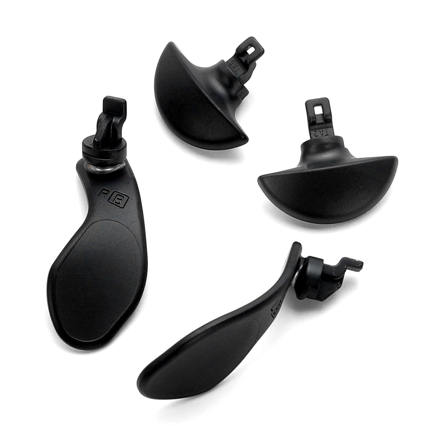 Ikpek 4PCS Metallic Back Paddles for PS5 Edge Controller Interchangeable Metal Stainless Steel Back Buttons Replacement for PS5 Edge Controller - Controller NOT Included