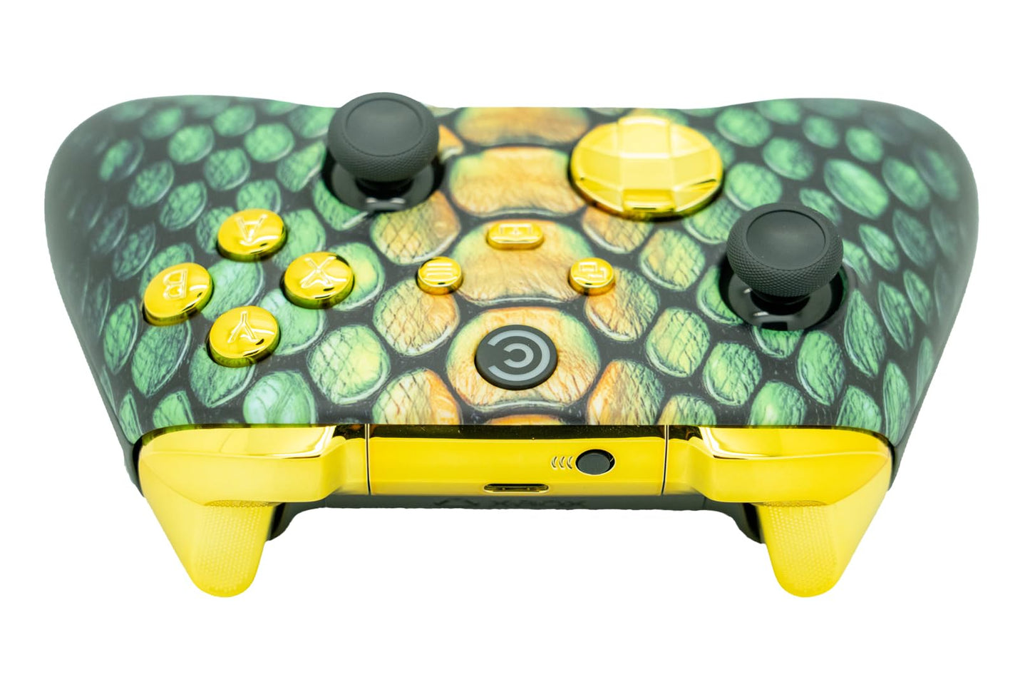 Custom Controllerzz Wireless Controller for Xbox Series X/S & PC - Viper Grid & Gold Chrome Inserts