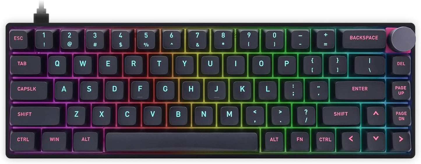 Varna Lumos: G Pro Wired optical switch mechanical KB - With rotary encoder: Blue Switch