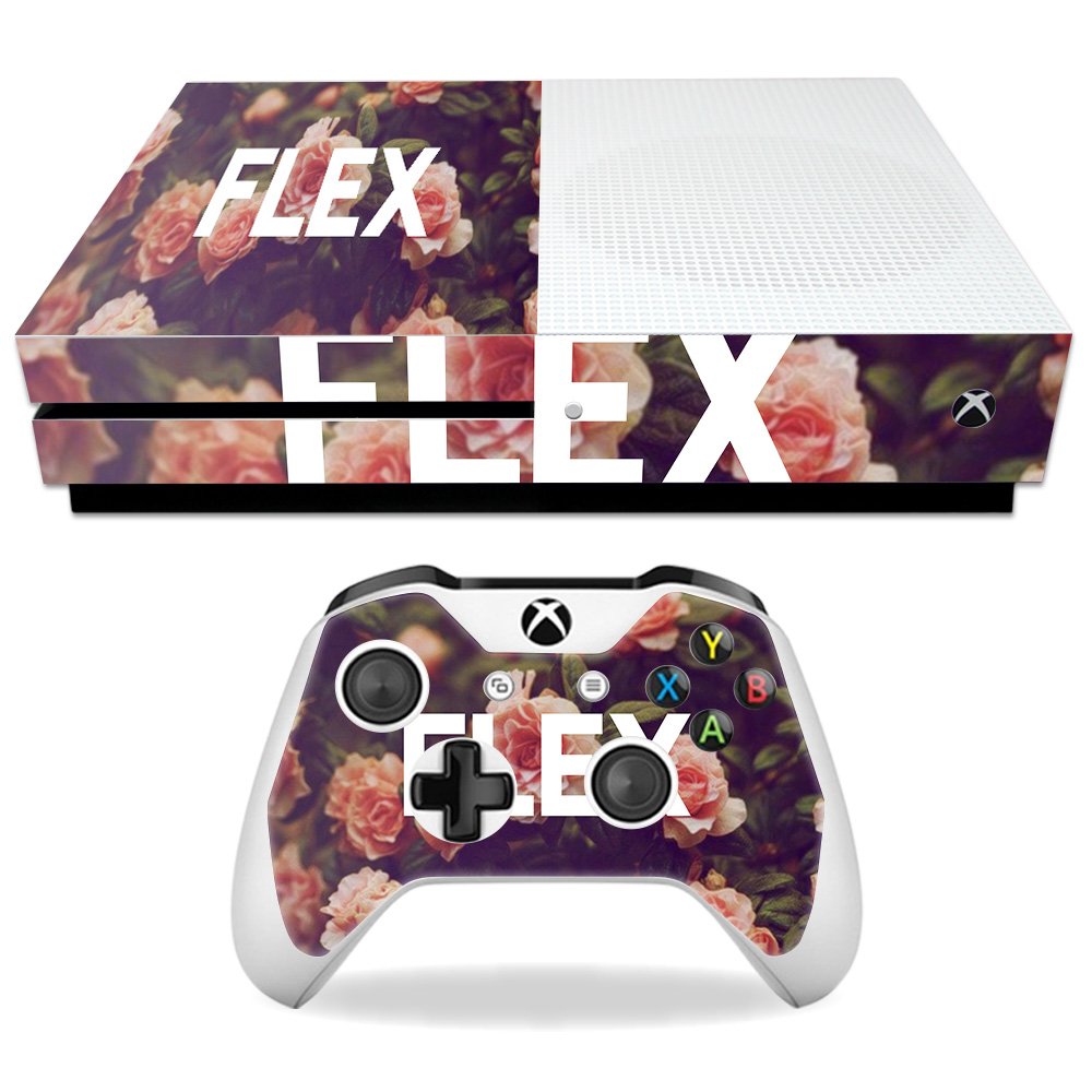 MightySkins Skin Compatible with Microsoft Xbox One S - Flex | Protective Durable and Unique Vinyl Decal wrap Cover | Easy to Apply Remove and Change Styles | Made in The USA
