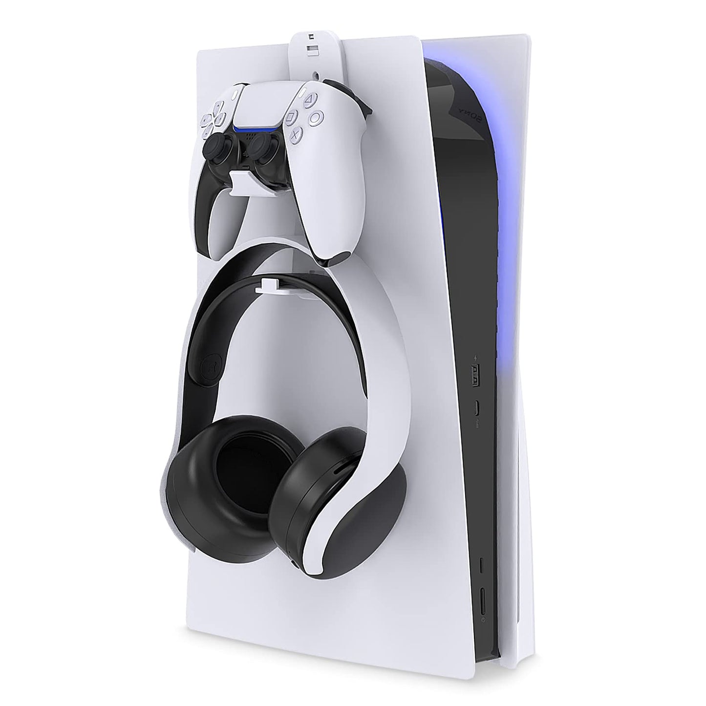 FYOUNG Universal Game Controller & Headset Holder for PS5/PS5 Slim/PS5 Pro Xbox Series X/S PS4 Switch Steam & More Stay Organized No Screws