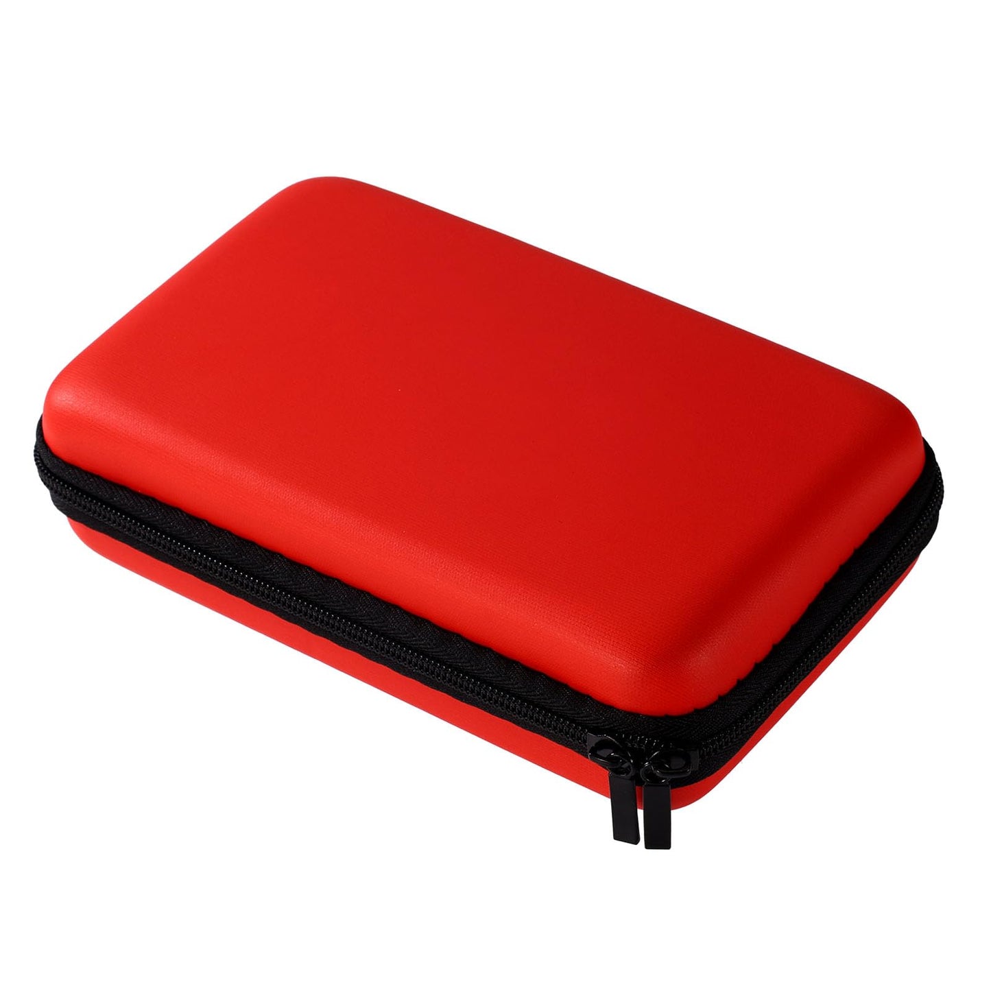Storage Case for New 3DS 3DS 2DS XL DSi DS Lite Handheld Game Player Waterproof Protective Carrying Case Shell with Detachable Wrist Strap Compact (Red)