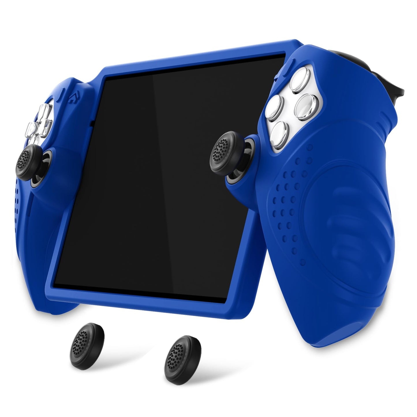 PlayVital Design for PS Portal Cover Guardian Edition Silicone Protective Case for PS Portal Remote Player with Thumb Grips - Shockproof Anti-Slip Grip Accessories - Blue