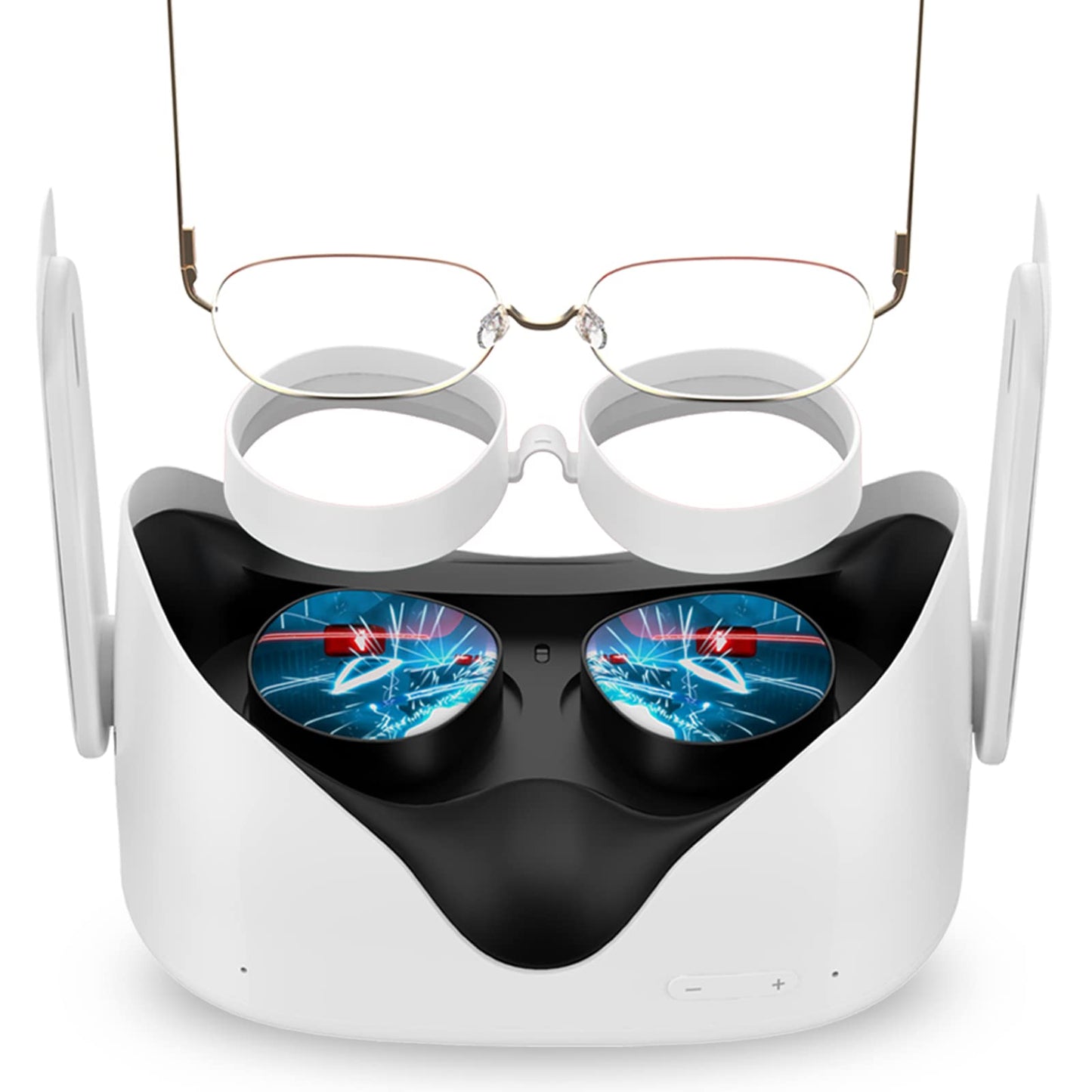 SUPERUS Lens Protector Compatible with Oculus/Meta Quest 2 Glasses Spacer - Anti-Scratch VR Accessories to Prevent Your Glasses from Scratching VR Lenses (White)