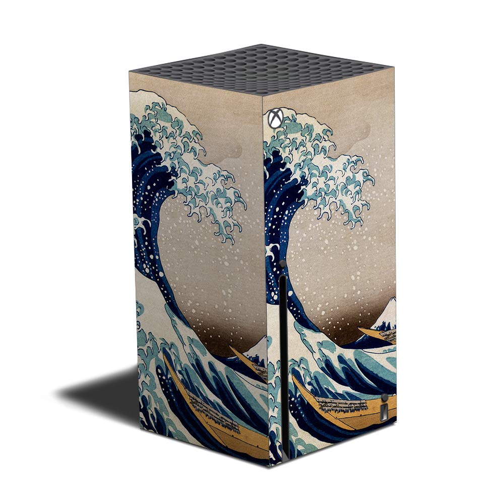 MightySkins Skin Compatible with Xbox Series X - Great Wave of Kanagawa | Protective Durable and Unique Vinyl Decal wrap Cover | Easy to Apply | Made in The USA