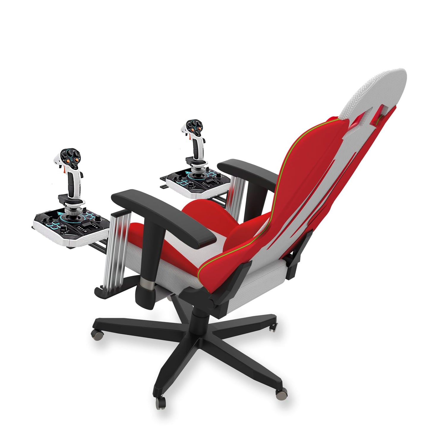 Avisiri 2 Set The Metal Joystick Mount for Gaming Chair Flight Sim Game Joystick Throttle & Hotas Systems Fits for Logitech G X56 X52 Thrustmaster SimTask FarmStick Sol-R2 Sol-R1 T.16000M