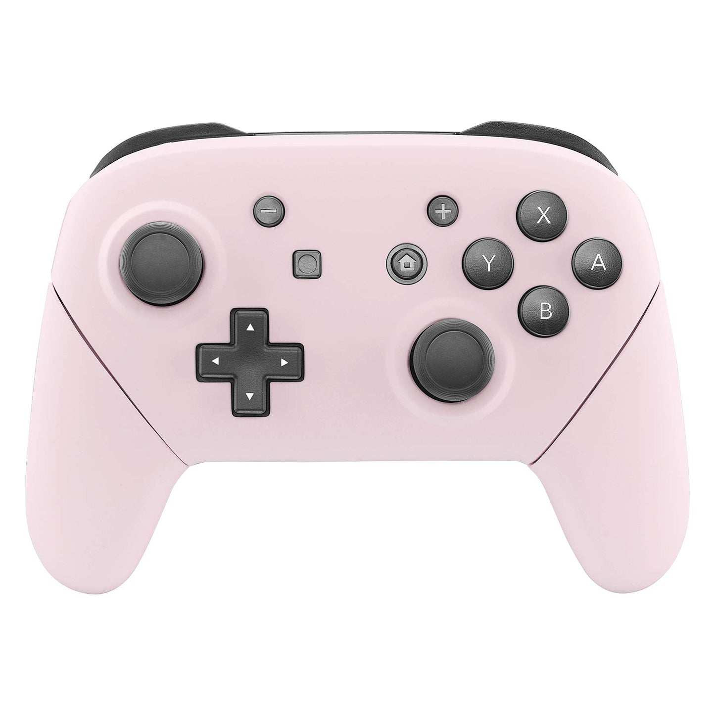 eXtremeRate Cherry Blossoms Pink Faceplate Backplate Handles for Nintendo Switch Pro Controller, DIY Replacement Hand Grip Housi