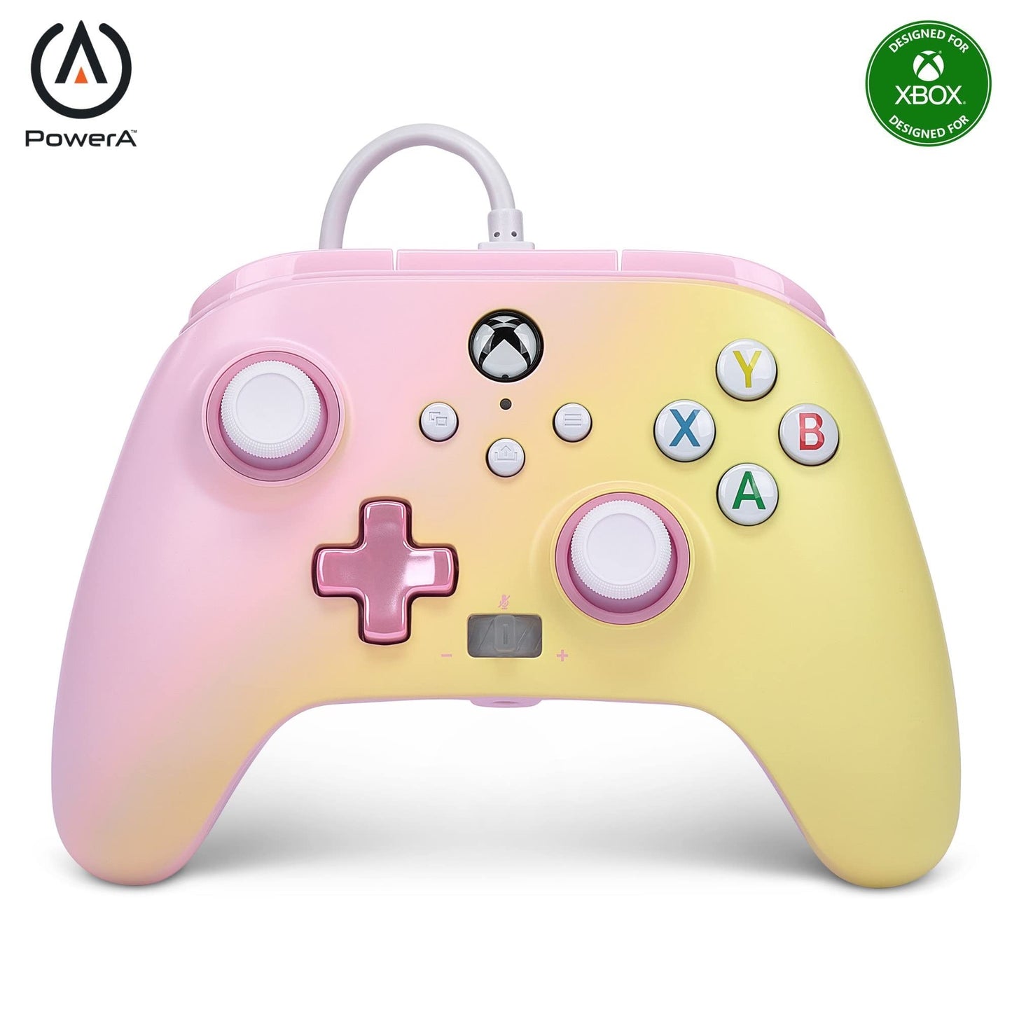 Cable Control, Audio Output and Programmable Pink Lemonade Buttons for Xbox One and Xbox Series X