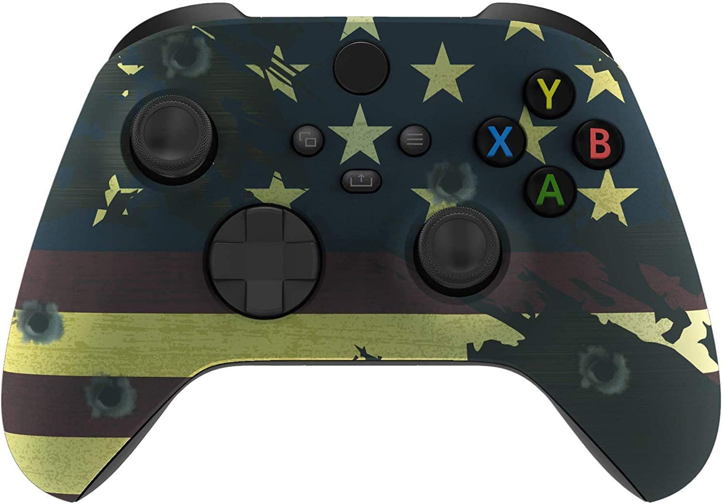 Modded Wireless Controller for Microsoft Xbox Series X/S & Xbox One - Compatible With All Shooting Games - Rapid Fire Dropshot Akimbo & More (X/S US Flag)