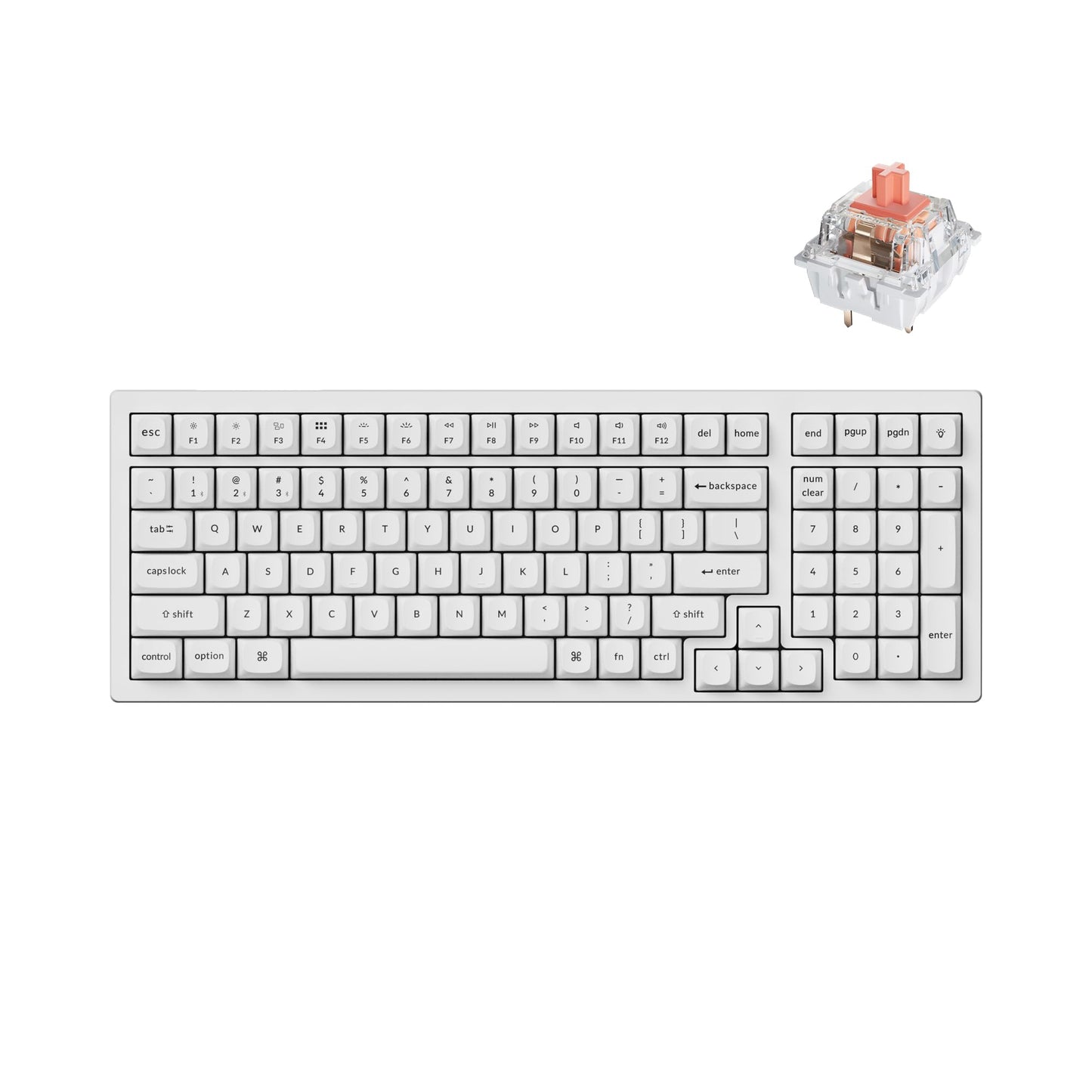 Keychron K4 Pro QMK/VIA Custom Wireless Mechanical Keyboard, Programmable Hot-swappable 100 Keys, RGB Backlight Wired Gaming Key