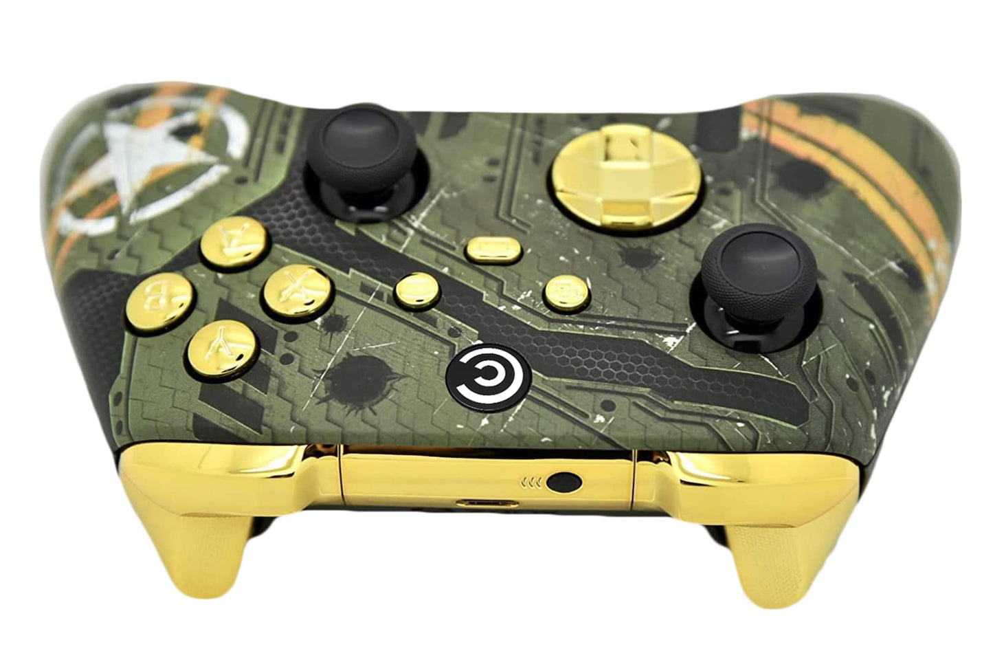 Custom Controllerzz Custom Wireless Controller for Xbox Series X/S & PC - WWII v2 W/Gold Chrome Inserts