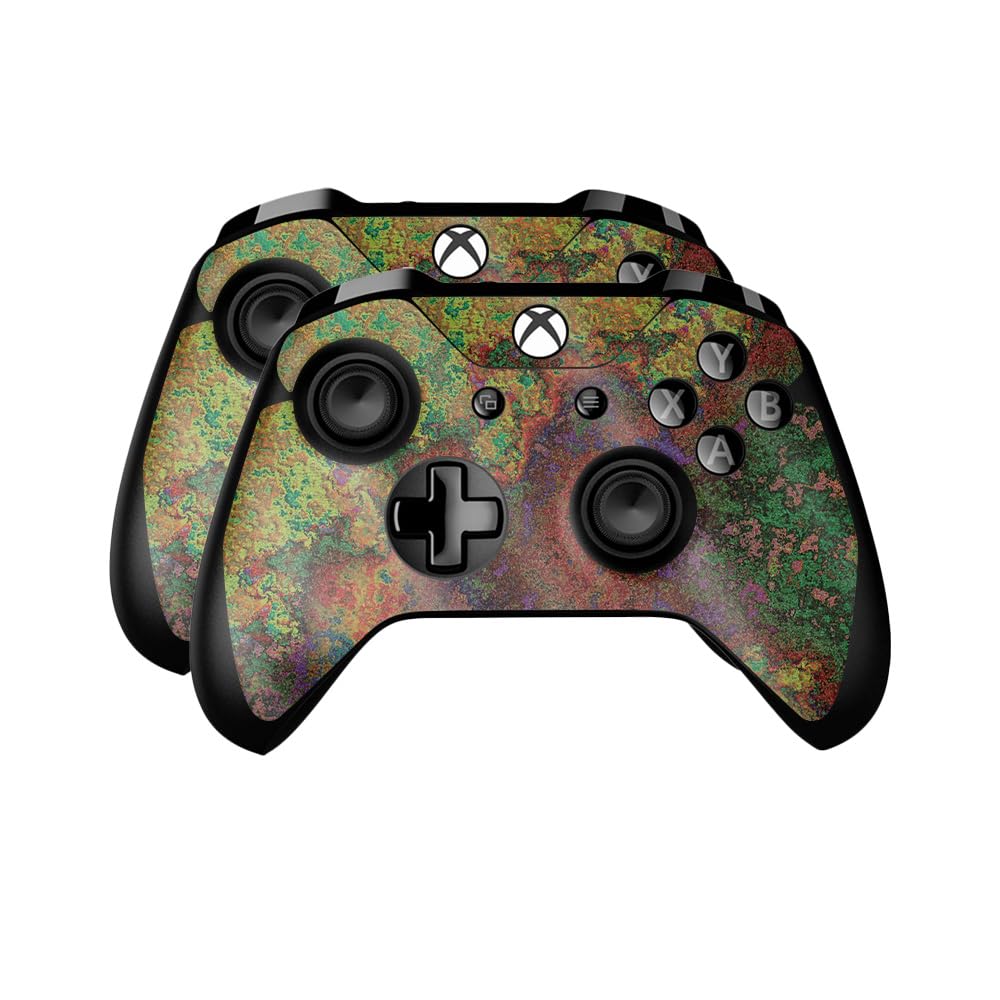 Glossy Glitter Skin Compatible with Microsoft Xbox One Controller (2 Pack) - Rust - Premium 3M Vinyl Protective Wrap Decal Cover - Easy to Apply | Crafted in The USA by MightySkins
