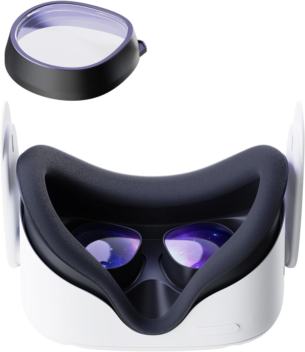 Amavasion Glasses Lenses Compatible with Quest 3S/2 VR Lenses Insert Easy-to-Install Frame Plus Lens Combination SPH:-5.75(One Lens)