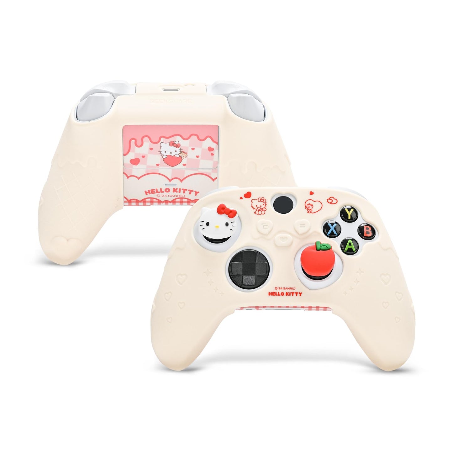 Kuitmor Silicone Controller Cover Skin for Xbox Series X Soft Anti-Slip Protective Cover Skin Case Compatible with Xbox Wireless Controller with 2 Thumb Grip Caps - HLK