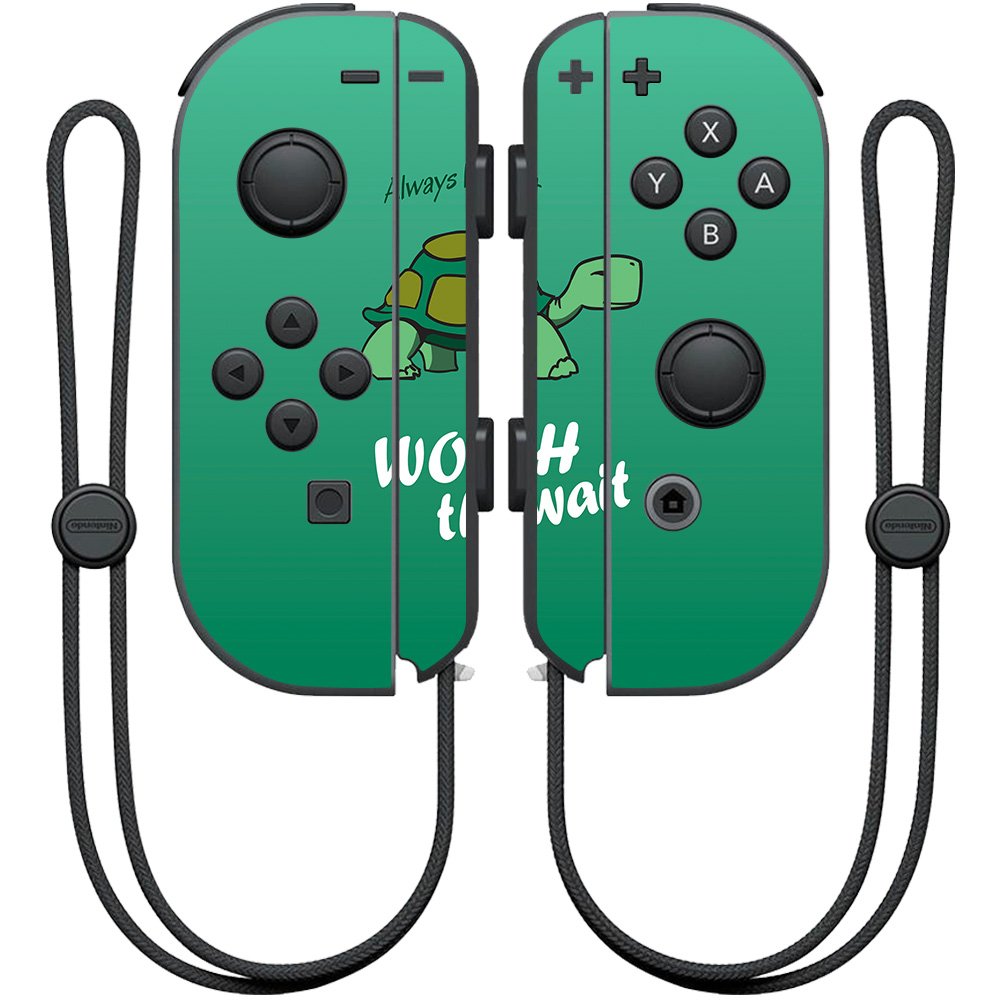 MightySkins Skin Compatible with Nintendo Joy-Con Controller - Late Turtle | Protective, Durable, and Unique Vinyl Decal wrap Co