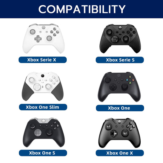 Mcbazel Mini Game Keyboard Wireless Chatpad for Xbox - 2.4G Receiver, 3.5MM Audio Jack, White, Model: thi-xbo-010184