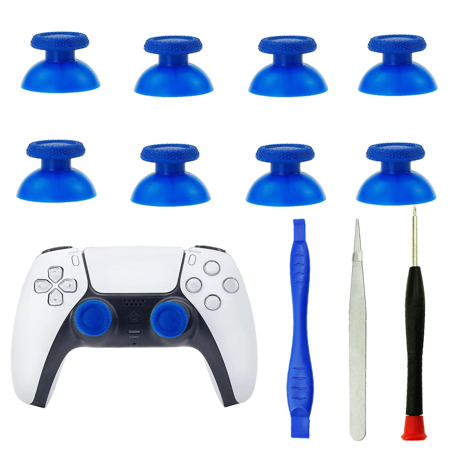 CDHKOZ 8PCS Replacement Joystick Analog Thumb Sticks Thumbstick for PS5 Playstation 5 Controller with Screwdriver Repair kits
