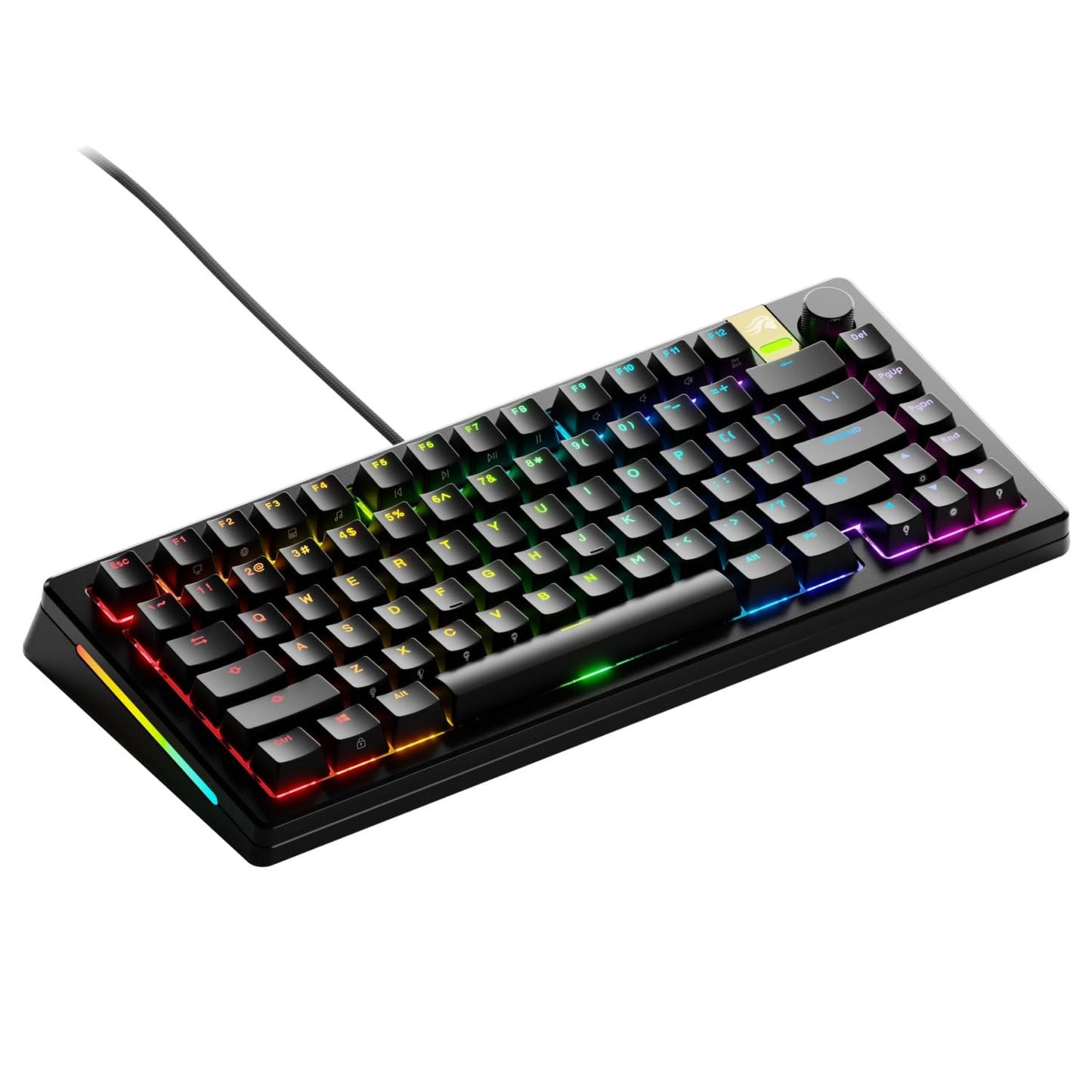 Glorious Gaming - GMMK 3 PRO HE: Rapid Trigger Keyboard Hall Effect Custom Modular Aluminum Body 8K Polling Rate Hotswap MX & Magnetic Switches Modular Gasket System ANSI 75% Tenkeyless (Black)