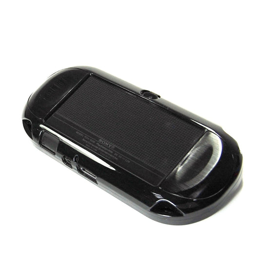 Cosmos Hard Case Cover for PS VITA 1000 - Aluminum Faceplate, Black, Fits Oval Start & Select Buttons (Not for PSV 2000)