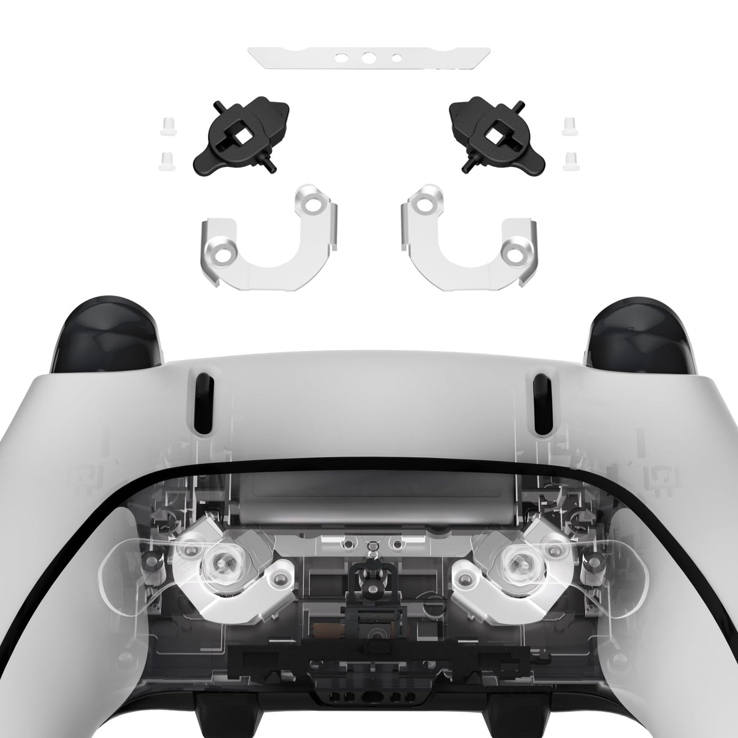 eXtremeRate Back Paddle Replacement Magnetic Module Kit for PS5 Edge Controller Metal Magnetic Element Repair Parts for PS5 Edge Controller Back Buttons - Without Back Paddles