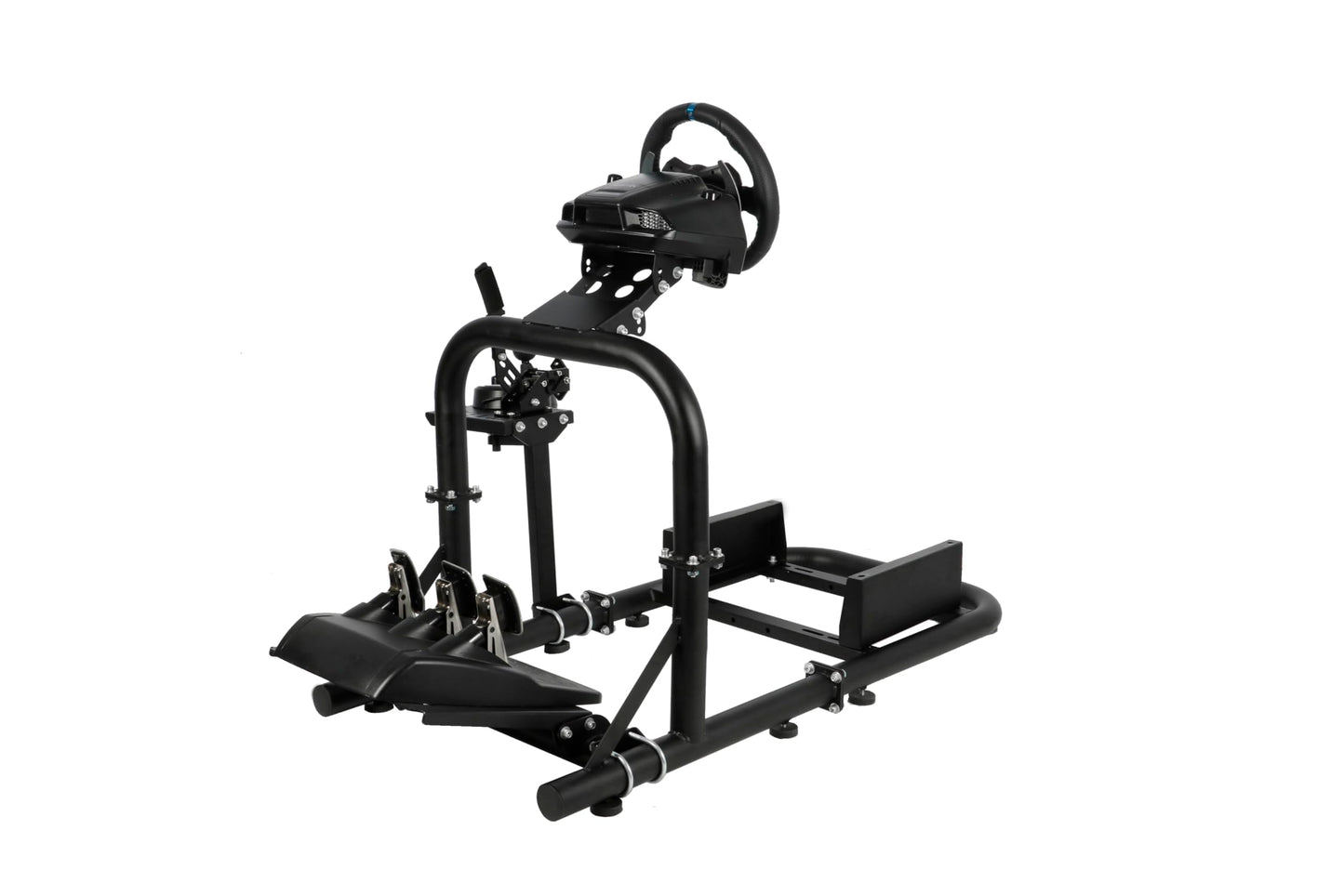 Hottoby Racing Simulator Cockpit 50mm Round Tube Driving Gaming Cockpit Fit for Logitech, Thrustmaster, Fanatec, PC, PS4, Xbox,