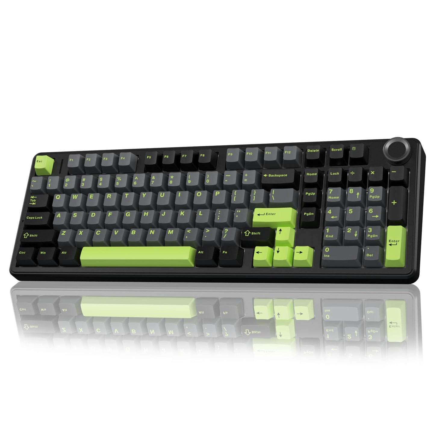 AULA F99 Pro Wireless Mechanical Keyboard with Knob Creamy Sound Tri-Mode BT5.0/USB-C/2.4GHz Hot Swappable Keyboard Gasket Structure RGB Backlit Computer Gaming Keyboards