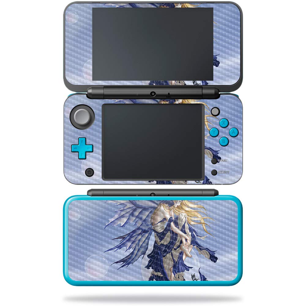 MightySkins Carbon Fiber Skin for Nintendo New 2DS XL - ICY Depths | Protective Durable Textured Carbon Fiber Finish | Easy to Apply Remove and Change Styles | Made in The USA